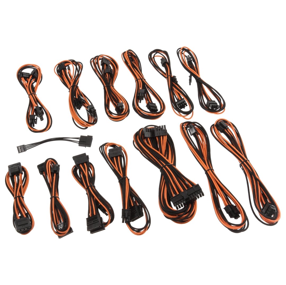 CableMod SE-Series ModFlex Cable Kit for Seasonic and ASUS - BLACK / ORANGE