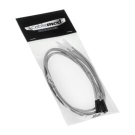 CableMod ModFlex™ Sleeved Wires - Silver 16 inch - 4 Pack