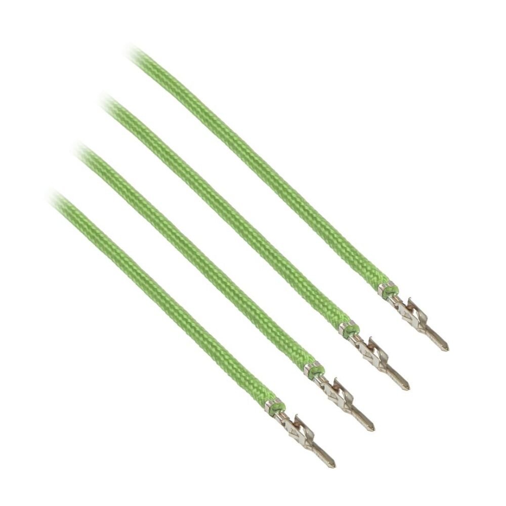 CableMod ModFlex™ Sleeved Wires - Light Green 24 inch - 4 Pack
