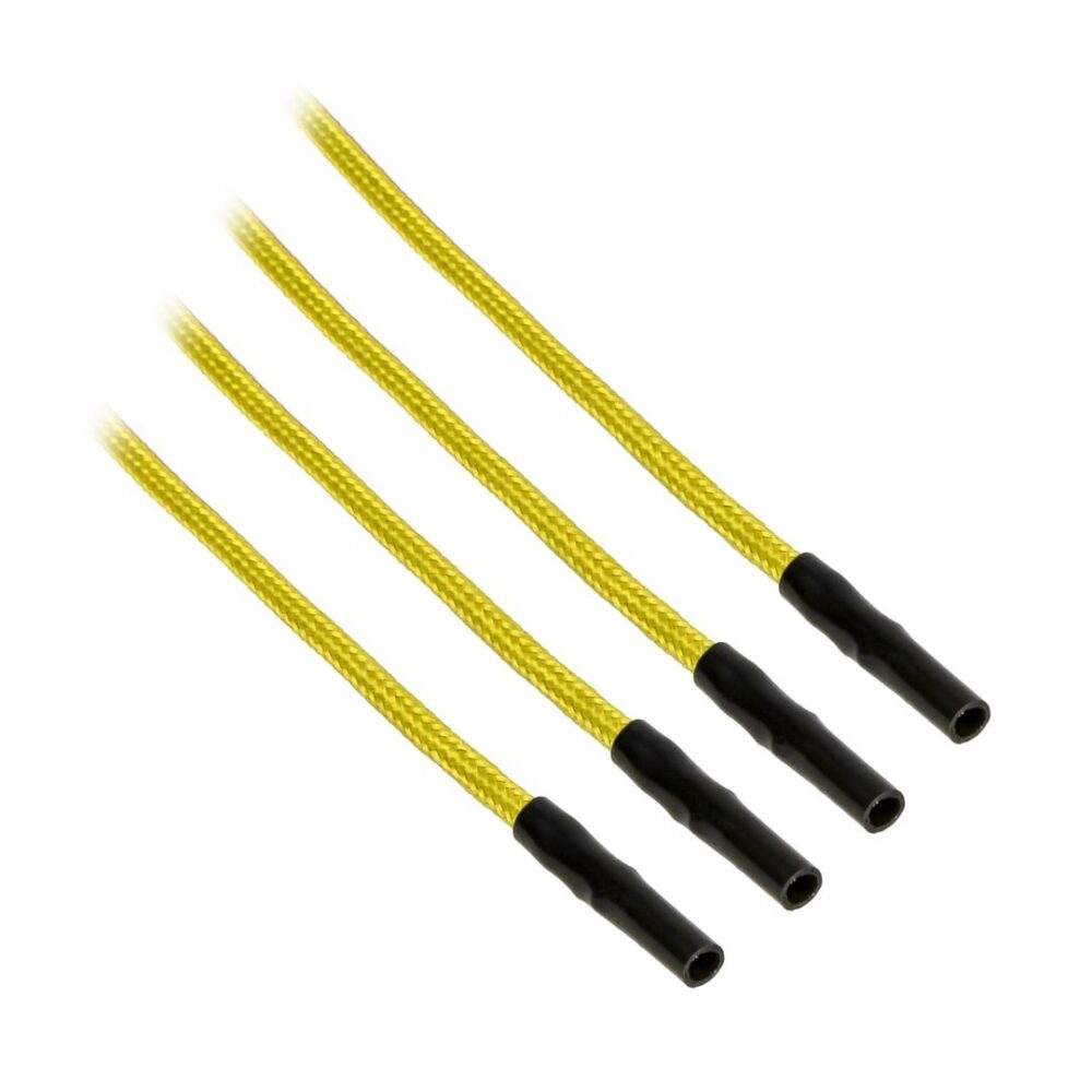 CableMod ModFlex™ Sleeved Wires Yellow 24 inch 4 Pack CableMod