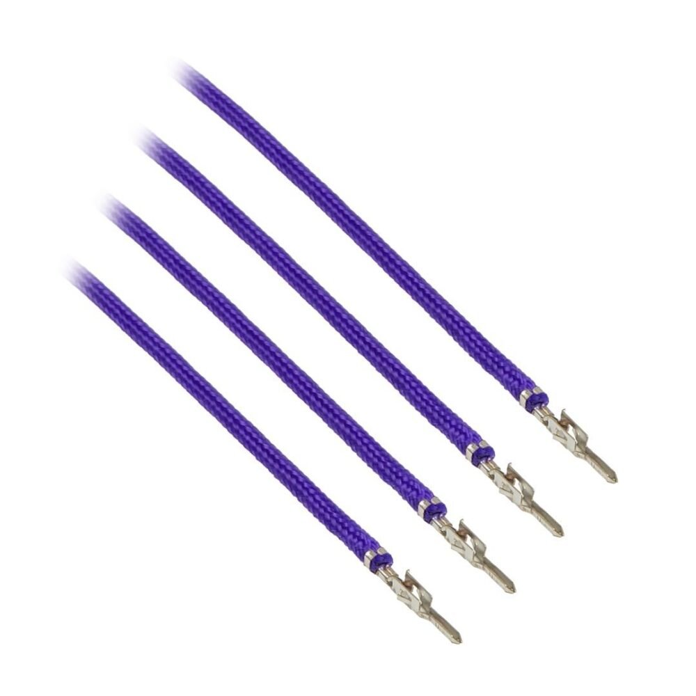 CableMod ModFlex™ Sleeved Wires - Purple 8 inch - 4 Pack