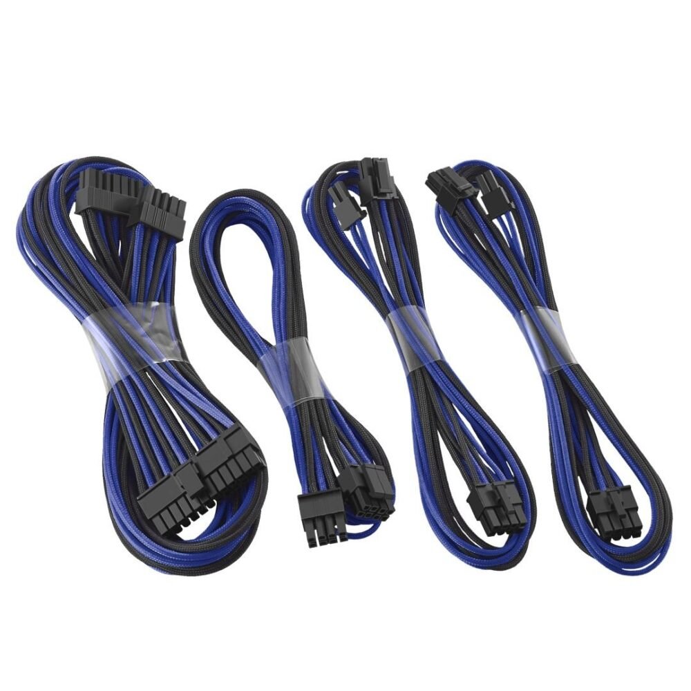 CableMod C-Series ModFlex Basic Cable Kit for Corsair RM (Yellow Label) / AXi / HXi - BLACK / BLUE