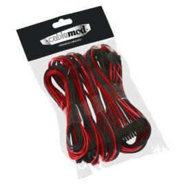 CableMod C-Series ModFlex Basic Cable Kit for Corsair RM (Yellow Label) / AXi / HXi - BLACK / RED
