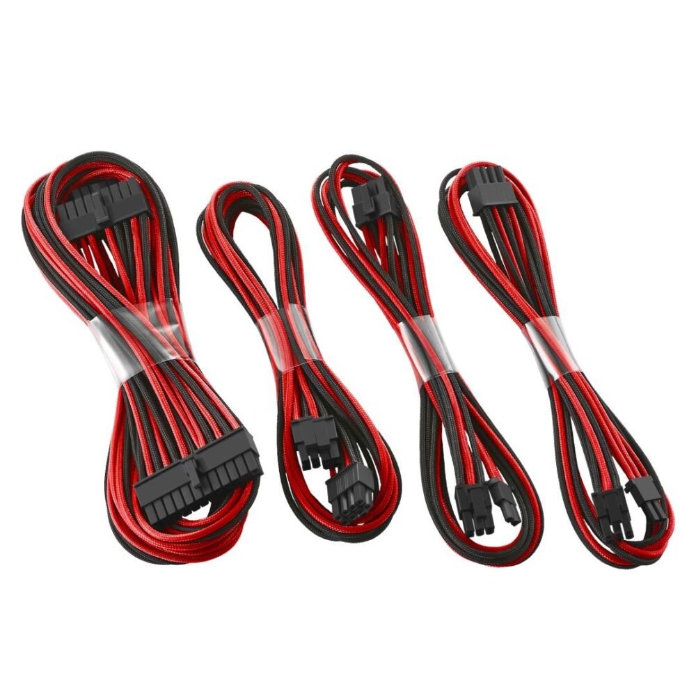 CableMod E-Series ModFlex Basic Cable Kit for EVGA G5 / G3 / G2 / P2 / T2 - BLACK / RED