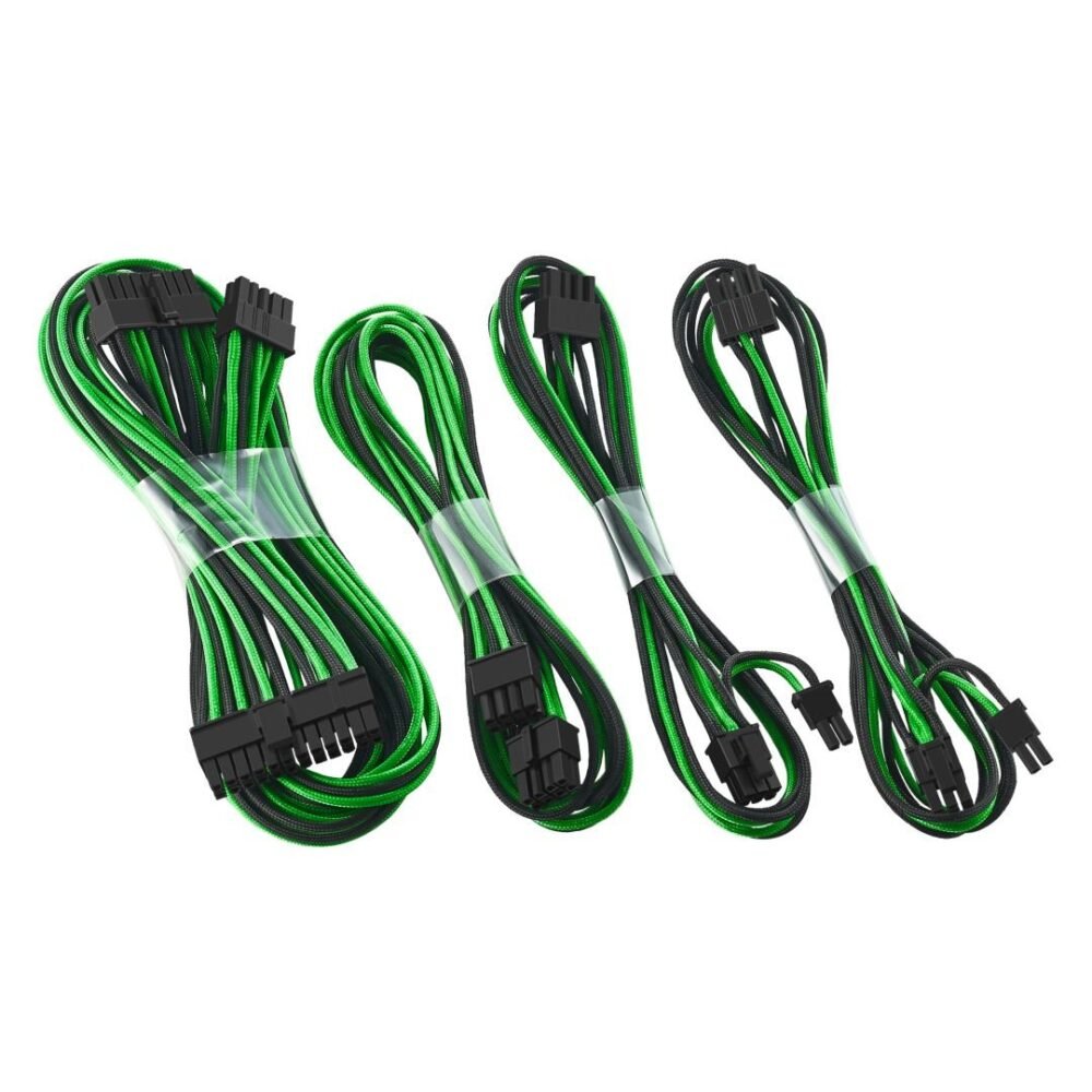 CableMod SE-Series ModFlex Basic Cable Kit for Seasonic and ASUS - BLACK / GREEN