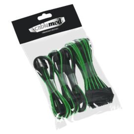 CableMod ModFlex Basic Cable Extension Kit - 6+6 Pin Series - Black+Green