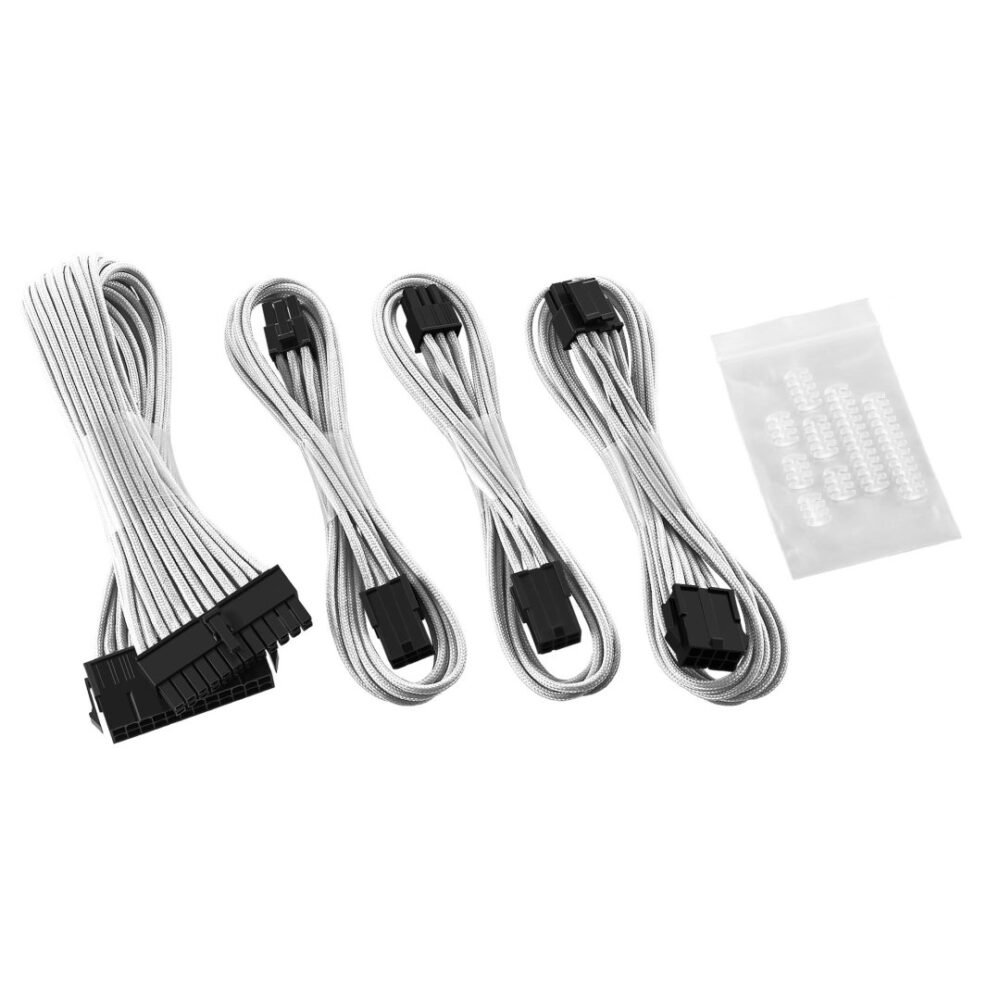 CableMod ModFlex Basic Cable Extension Kit - 6+6 Pin Series - White