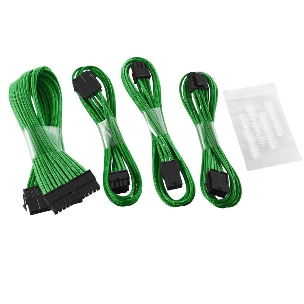 CableMod ModFlex Basic Cable Extension Kit - 8+6 Pin Series - Green