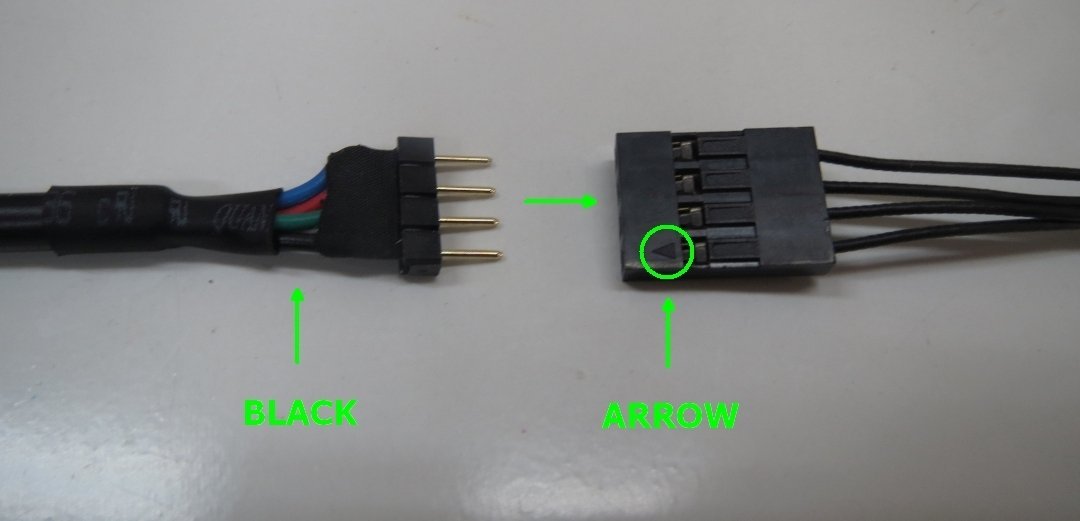 How do I connect the WideBeam RGB LED Strip to my ASUS