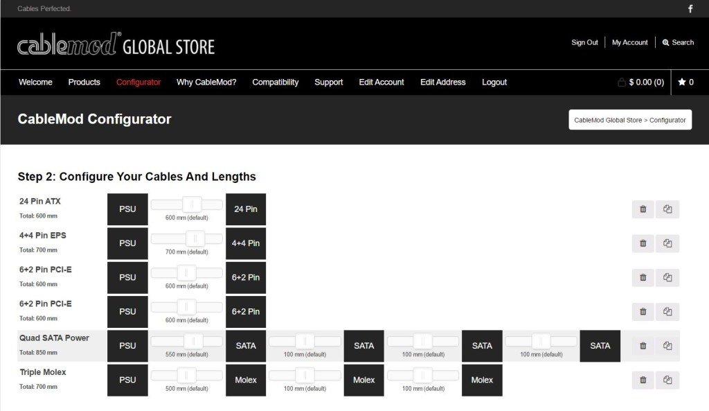 Cablemod Configurator Eu (CableMod Konfigurator, inte bara, dina kablar, kablar inte) Cablemod Configurator Eu