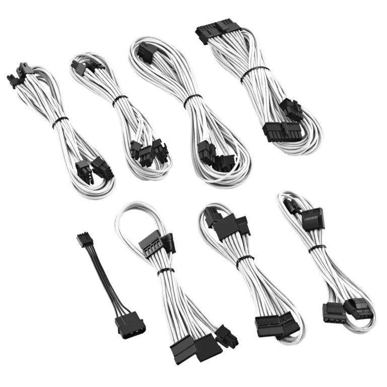 CableMod ESeries ModFlex Cable Kit for EVGA GS & PS 650 / 550 WHITE
