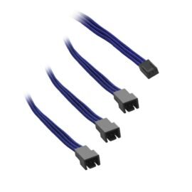 CableMod ModFlex™ 3-pin Fan to 3 x 3-pin Fan Adapter 60cm - BLUE