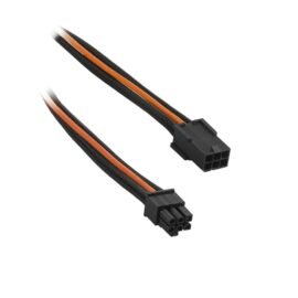 CableMod ModFlex™ 6-pin PCI-e Extension 45cm - BLACK / ORANGE