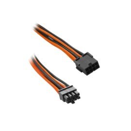 CableMod ModFlex™ 8-pin PCI-e Extension 45cm - BLACK / ORANGE