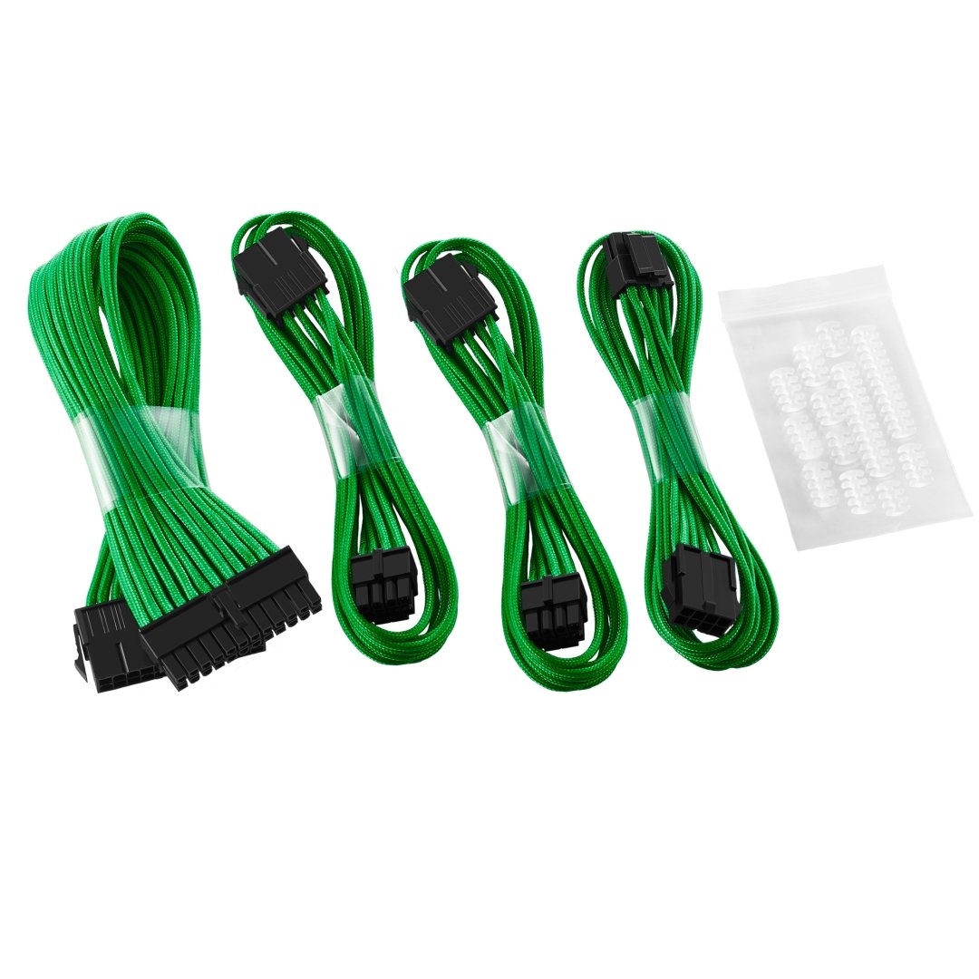 CABLEMOD (CM-CAB-BKIT-D62KKG-R) - MODFLEX BASIC CABLE EXTENSION KIT - DUAL 6 + 2 PIN / COLOR NEGRO - VERDE
