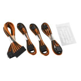 CableMod ModFlex Basic Cable Extension Kit - Dual 6+2 Pin Series - Black+Orange