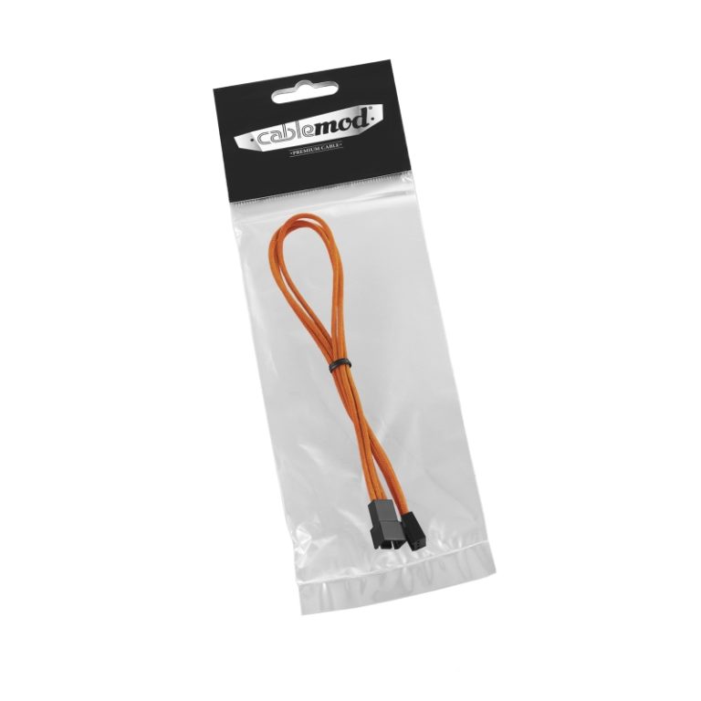 CableMod ModFlex™ 3-pin Fan Cable Extension 30cm - ORANGE