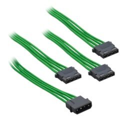 CableMod ModFlex™ Molex to 3 x Molex Adapter 30cm - GREEN