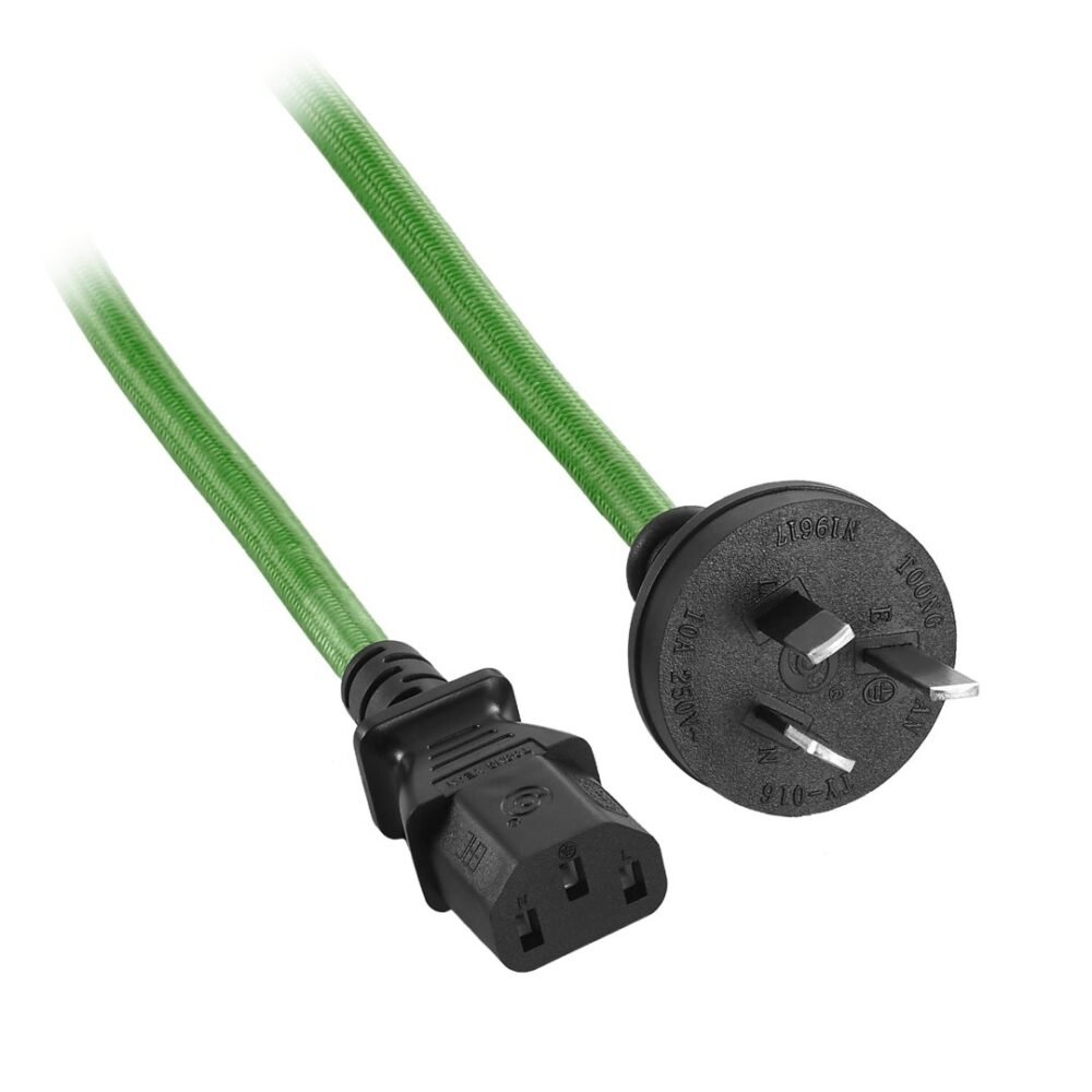 CableMod ModFlex™ Power Cord - C13 to AU Plug - 2m - GREEN