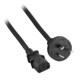 CableMod ModFlex™ Power Cord - C13 to AU Plug - 2m - BLACK