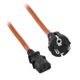 CableMod ModFlex™ Power Cord - C13 to DE/FR Plug - 2m - ORANGE