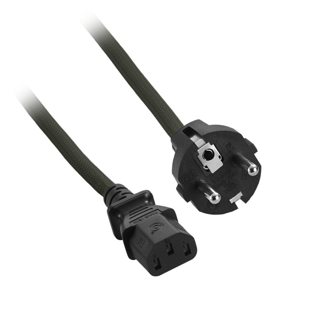 CableMod ModMesh™ Power Cord - C13 to DE/FR Plug - 2m - GREY