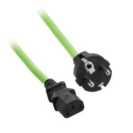CableMod ModMesh™ Power Cord - C13 to DE/FR Plug - 2m - LIGHT GREEN