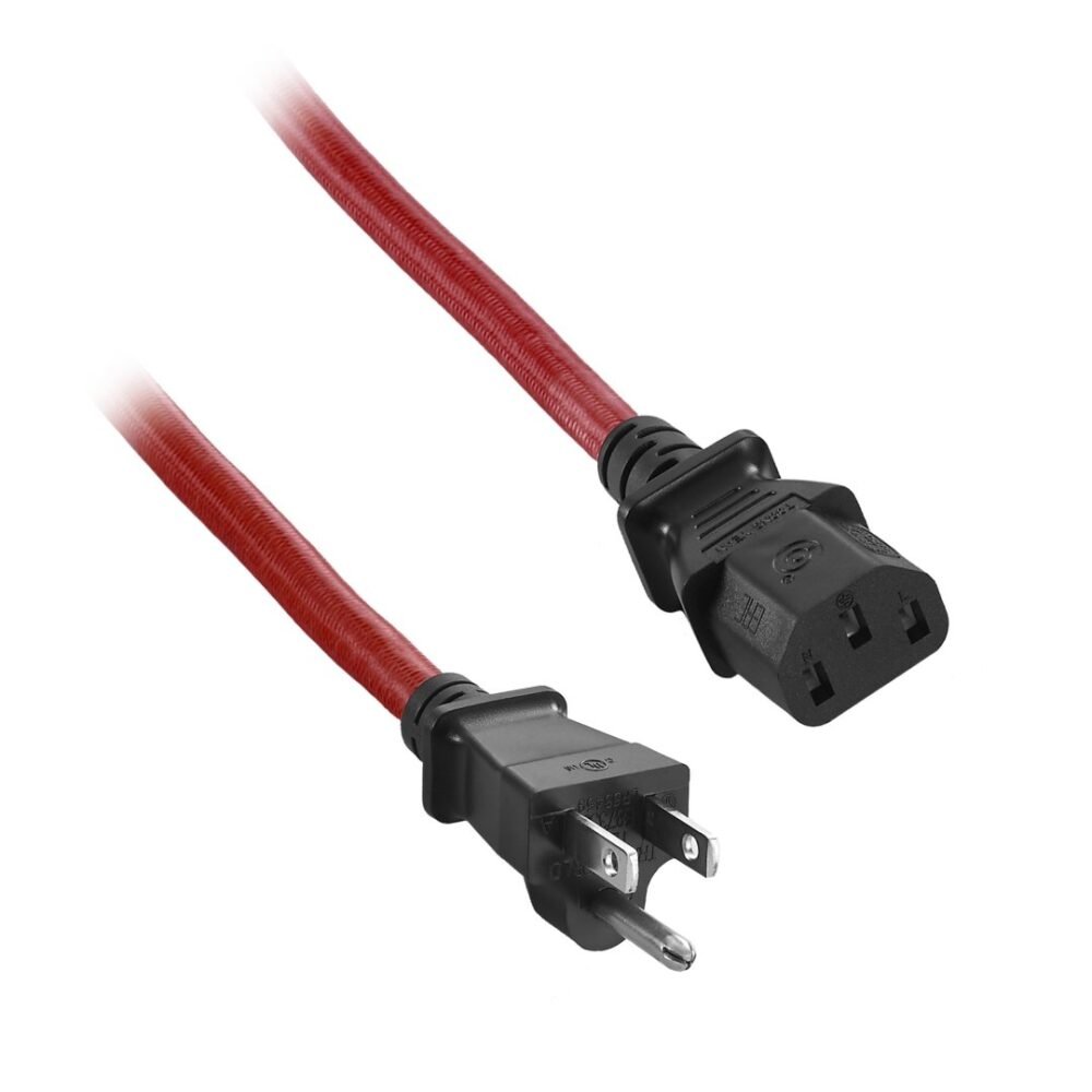 CableMod ModFlex™ Power Cord - C13 to NA Plug - 2m - RED