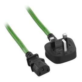 CableMod ModFlex™ Power Cord - C13 to UK Plug - 2m - GREEN