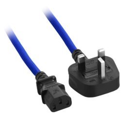 CableMod ModMesh™ Power Cord - C13 to UK Plug - 2m - BLUE