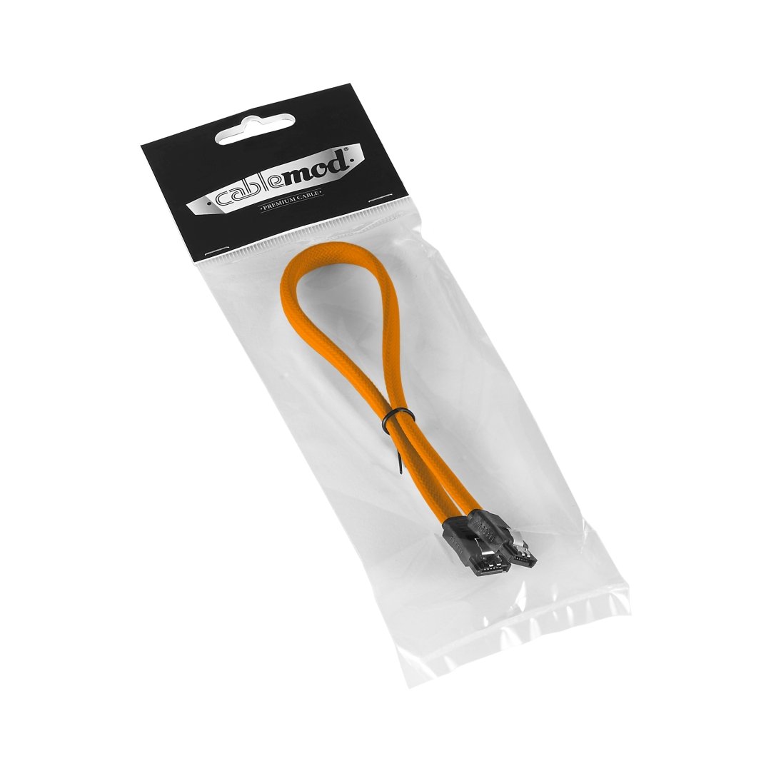CableMod ModMesh SATA 3 Cable 30cm - ORANGE
