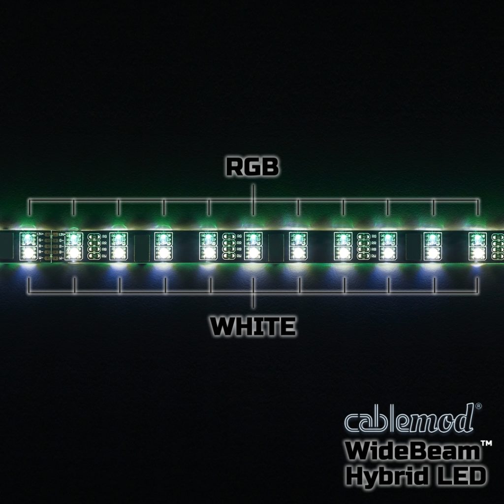CableMod WideBeam Hybrid LED Kit 60cm RGB/W CableMod