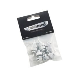 CableMod Anodized Aluminum Thumbscrews – UNC 6-32 – SILVER