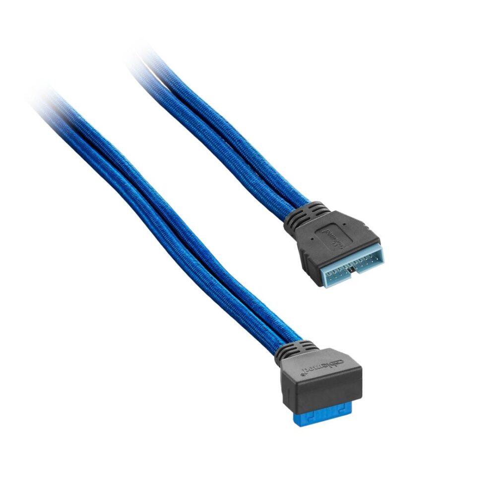 CableMod ModFlex Right Angle Internal USB 3.0 50cm Blue CableMod