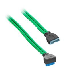 CableMod ModFlex Right Angle Internal USB 3.0 50cm - Green