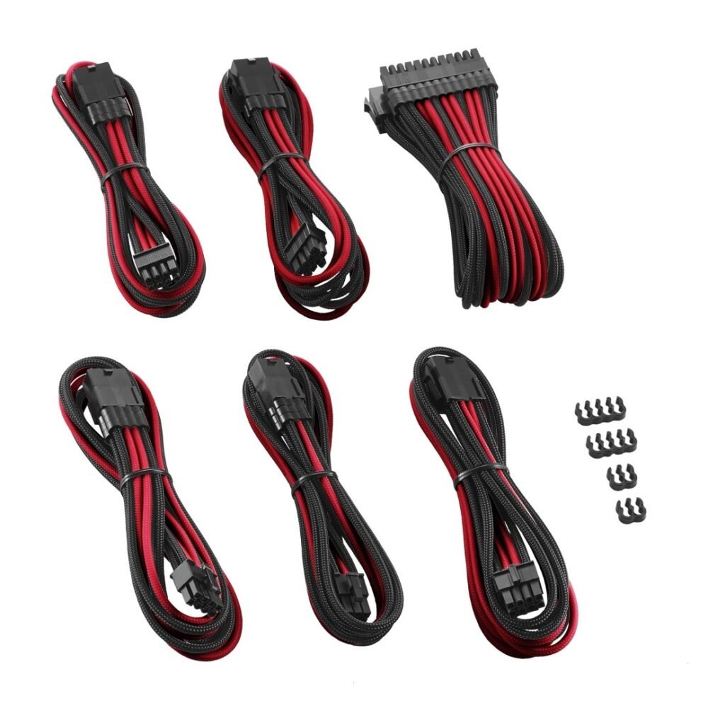 Black/RED CableMod PRO ModMesh Cable Extension Kit 