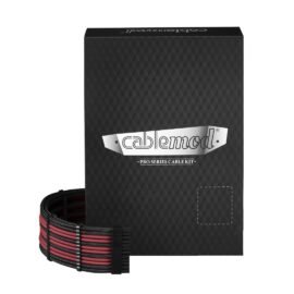 CableMod C-Series PRO ModMesh Cable Kit for Corsair RM (Black Label) / RMi / RMx - BLACK / BLOOD RED