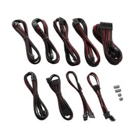 CableMod C-Series PRO ModMesh Cable Kit for Corsair RM (Black Label) / RMi / RMx - BLACK / BLOOD RED