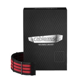 CableMod C-Series PRO ModMesh Cable Kit for Corsair RM (Black Label) / RMi / RMx - BLACK / RED