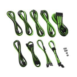 CableMod E-Series PRO ModMesh Cable Kit for EVGA G5 / G3 / G2 / P2 / T2 - BLACK / LIGHT GREEN