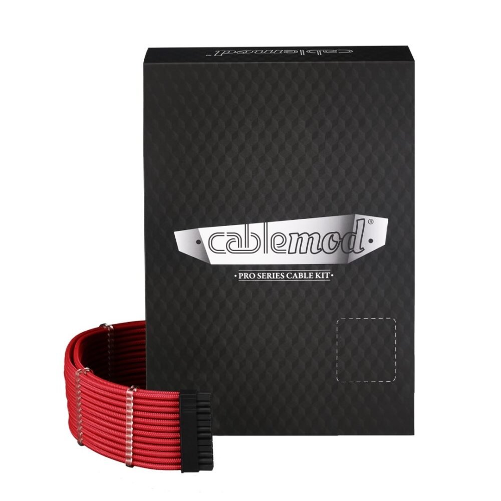 CableMod E-Series PRO ModMesh Cable Kit for EVGA G5 / G3 / G2 / P2 / T2 - RED