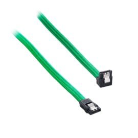 CableMod ModFlex Right Angle SATA 3 Cable 30cm - Green