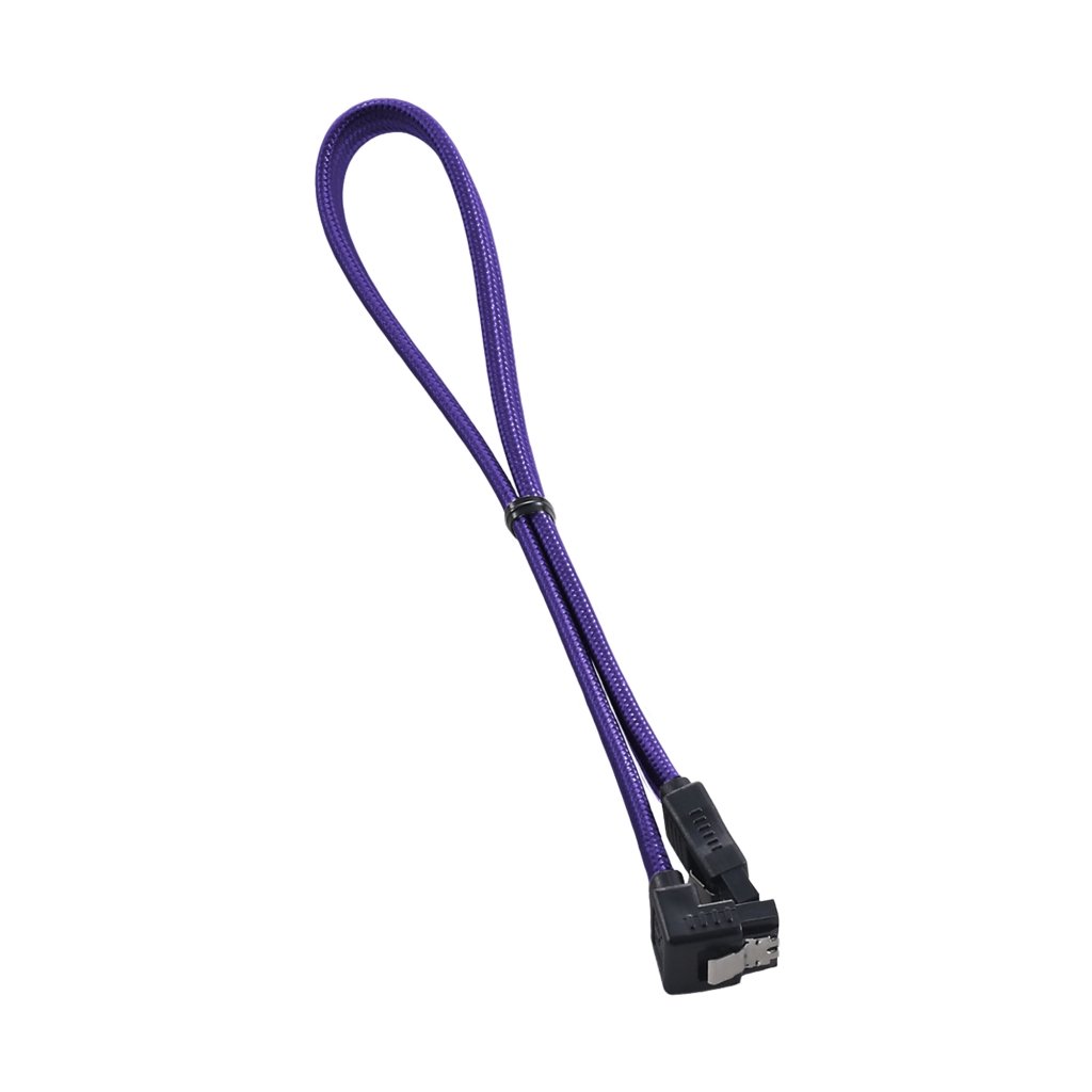 CableMod ModFlex Right Angle SATA 3 Cable 30cm Purple CableMod