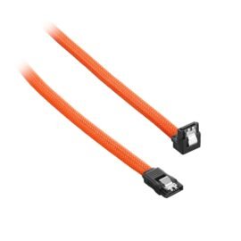 CableMod ModMesh Right Angle SATA 3 Cable 30cm - Orange