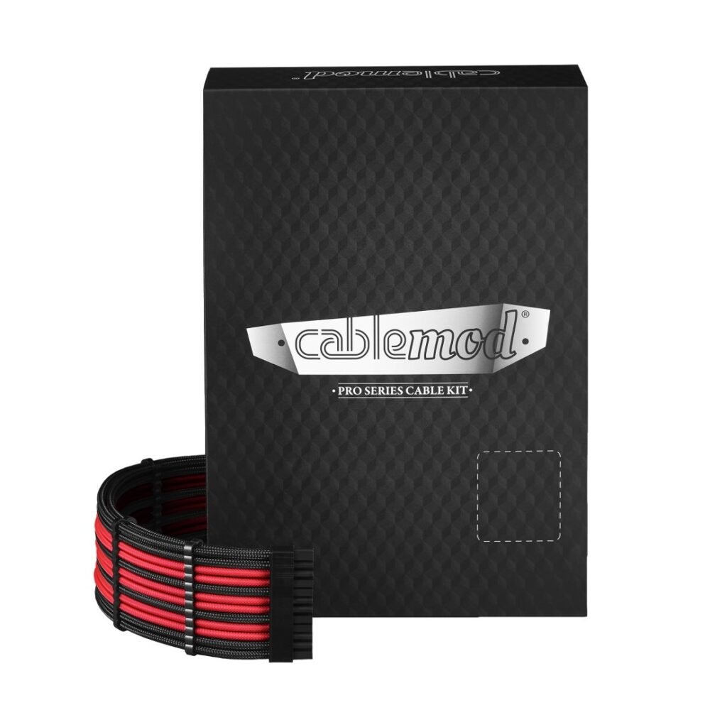 CableMod RT-Series PRO ModMesh Cable Kit for ASUS and Seasonic - BLACK / RED