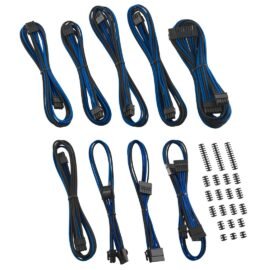 CableMod C-Series ModFlex Classic Cable Kit for Corsair RM (Black Label) / RMi / RMx - BLACK / BLUE