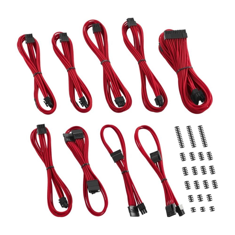 CableMod E-Series ModMesh Classic Cable Kit for EVGA G5 / G3 / G2 / P2 / T2 - RED