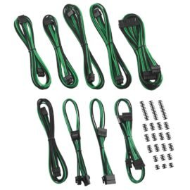 CableMod RT-Series ModFlex Classic Cable Kit for ASUS and Seasonic - BLACK / GREEN