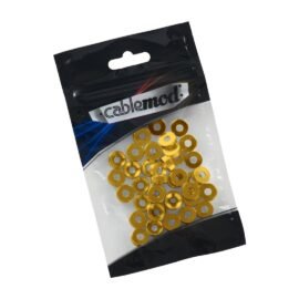 CableMod Anodized Aluminum Washers - M3.5 40 Pack - GOLD