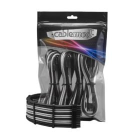CableMod PRO ModFlex Cable Extension Kit - 8+6 Series - BLACK / SILVER